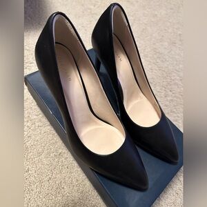 Cole Haan Amela Pump Black Leather 85mm (7.5)